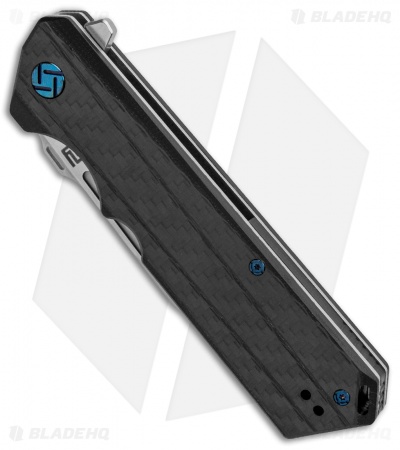 Artisan Cutlery Littoral Liner Lock Knife Carbon Fiber (3.75" Stonewash)
