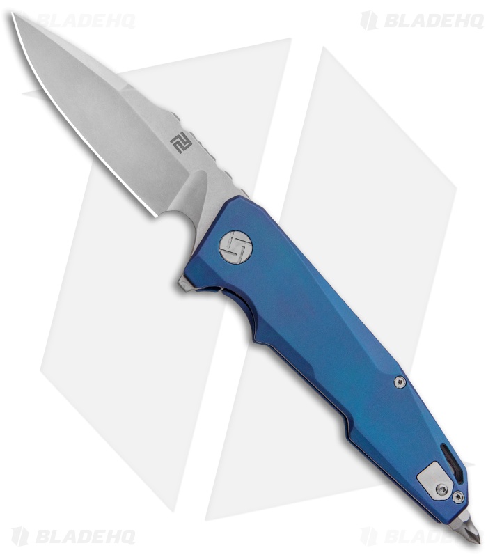 Artisan Cutlery Predator Knife | Blue Titanium - Blade HQ