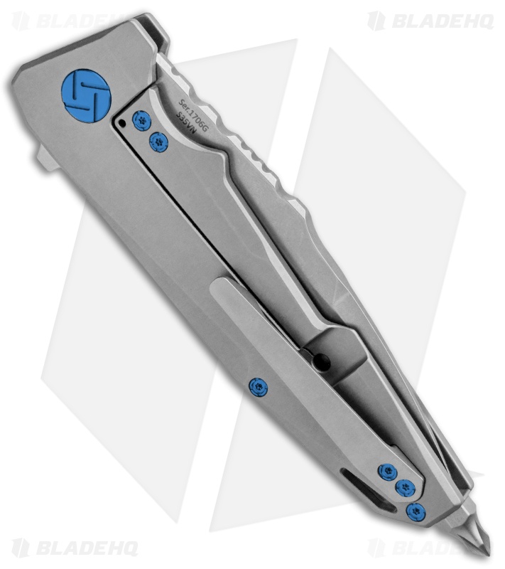 Artisan Cutlery Predator Frame Lock Knife Bead Blast Ti (3.75" SW) 1706G-GY