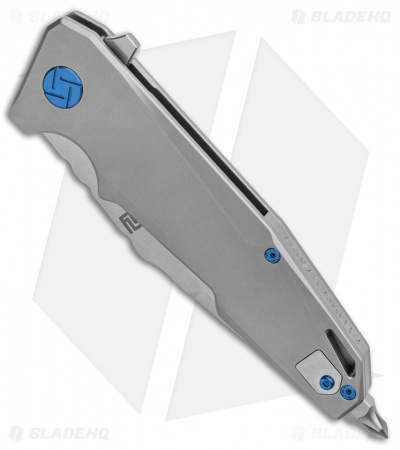 Artisan Cutlery Predator Frame Lock Knife Bead Blast Ti (3.75" SW) 1706G-GY