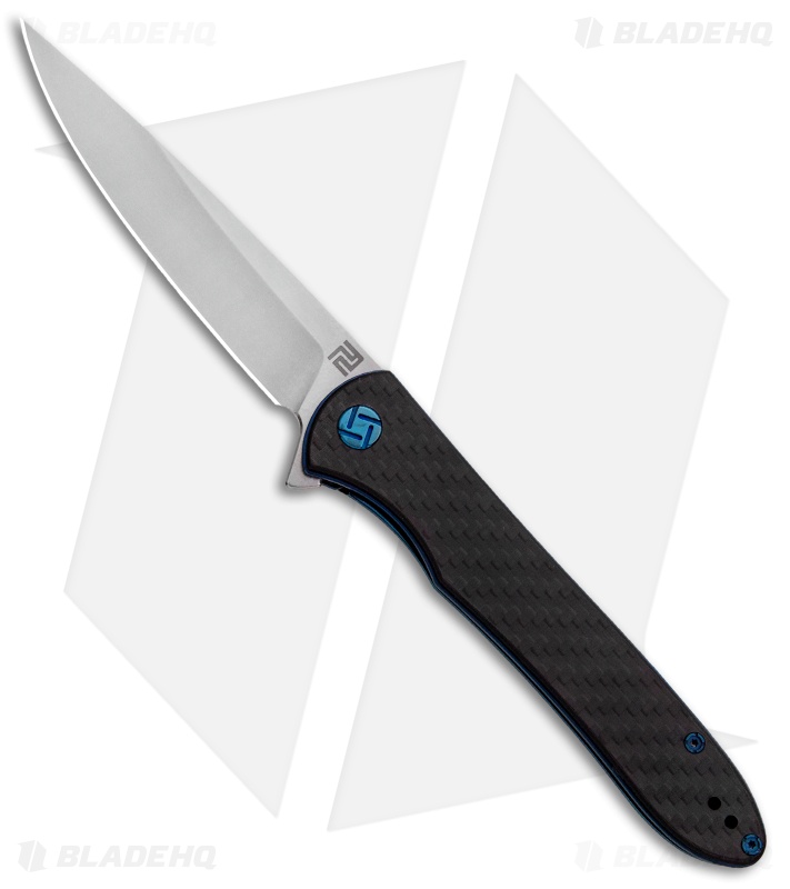 Artisan Cutlery Shark Liner Lock Knife Carbon Fiber (4" Stonewash) 1707P-CF
