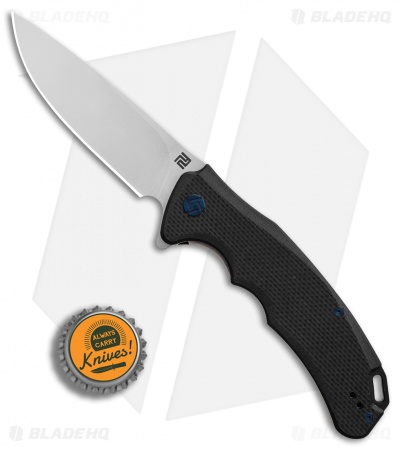 Artisan Cutlery Tradition Liner Lock Knife Black G-10 (3.8" Stonewash) 
