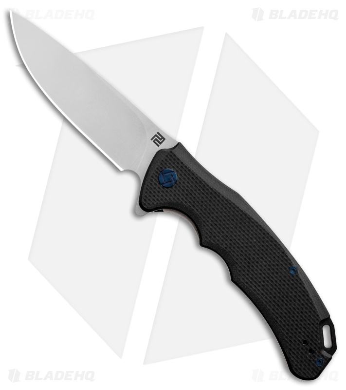 Artisan Cutlery Tradition Liner Lock Knife Black G-10 (3.8" Stonewash) 