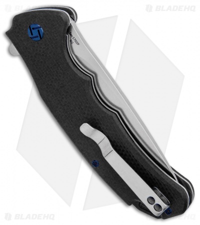 Artisan Cutlery Tradition Liner Lock Knife Black G-10 (3.8" Stonewash) 