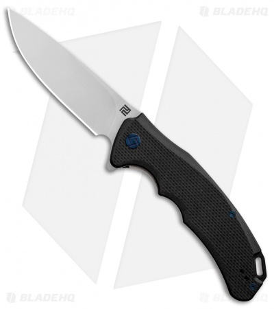 Artisan Cutlery Tradition Liner Lock Knife Black G-10 (3.8" Stonewash) 