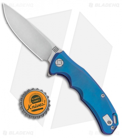 Artisan Cutlery Tradition Frame Lock Knife Blue Titanium (3" Stonewash) 