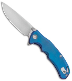 Artisan Cutlery Tradition Frame Lock Knife Blue Titanium (3" Stonewash) 