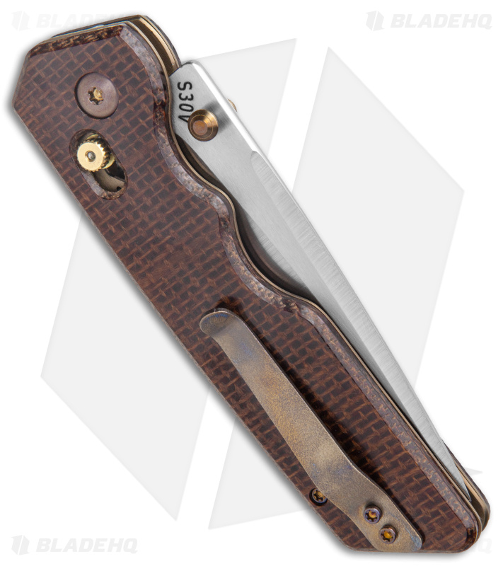 Attn2Detail Mercantile MK 3 Large Bar Lock Knife Burlap Micarta (3.7" Satin)
