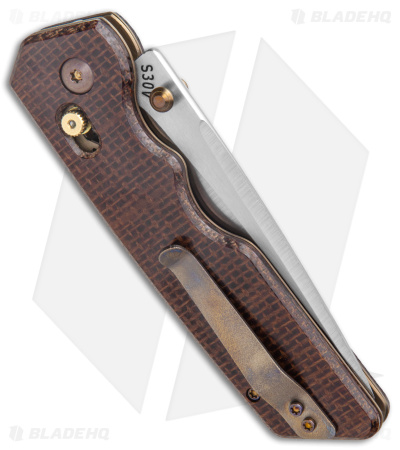 Attn2Detail Mercantile MK 3 Large Bar Lock Knife Burlap Micarta (3.7" Satin)