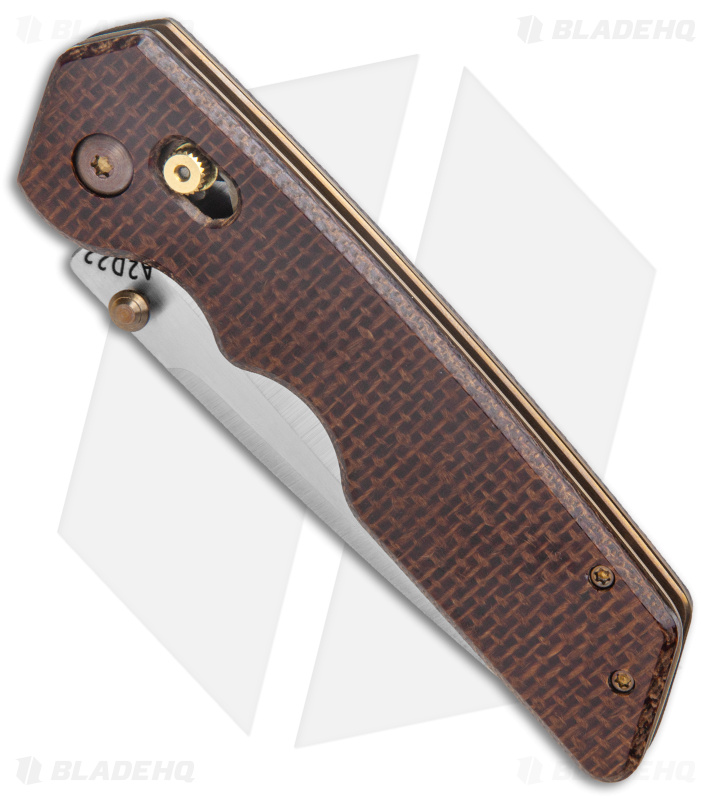 Attn2Detail Mercantile MK 3 Large Bar Lock Knife Burlap Micarta (3.7" Satin)