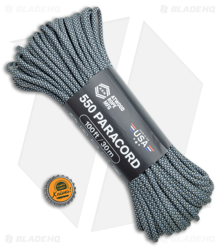 Atwood Rope Mfg. 550 Lb. Paracord 100 Ft. Diamond (Black)