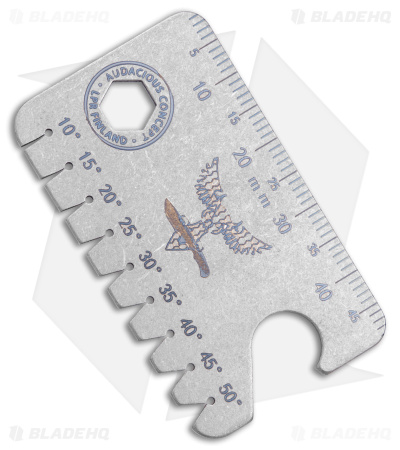 Audacious Concept Dog Tag 2.0 Anglefinder Pocket Tool - Gray