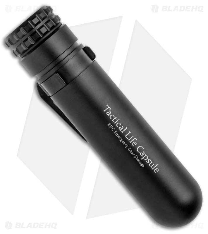 Audacious Concept Tactical Life Capsule Black (4.5" Aluminum)