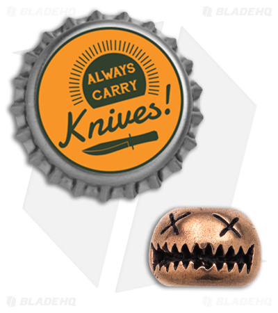 Audacious Concept Small Smiley Bead - Bronze