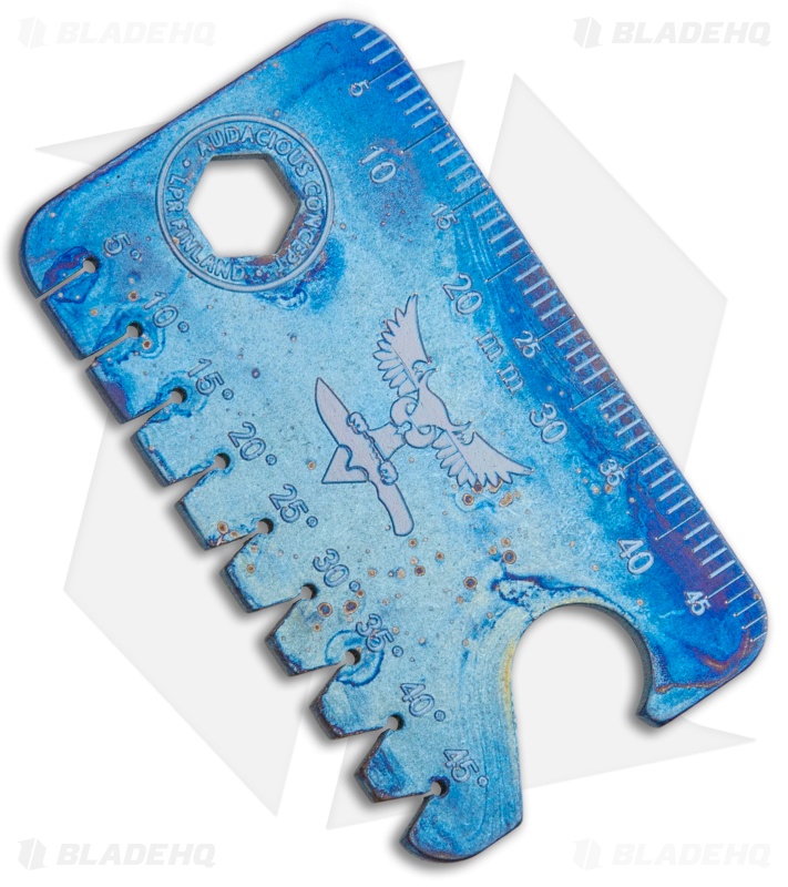 Audacious Concept Dog Tag 2.0 Anglefinder Blue Titanium