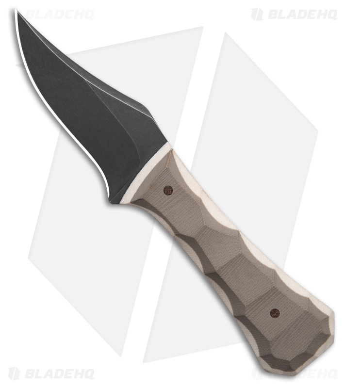 Auxiliary Manufacturing Pocket Bowie Mojave Ivory G-10 Textured (2.75" Black)