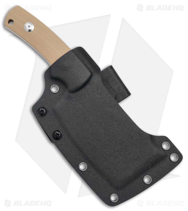 B'yond EDC Kleavr Fixed Blade Knife Tan G-10  (4.5" Stonewash)