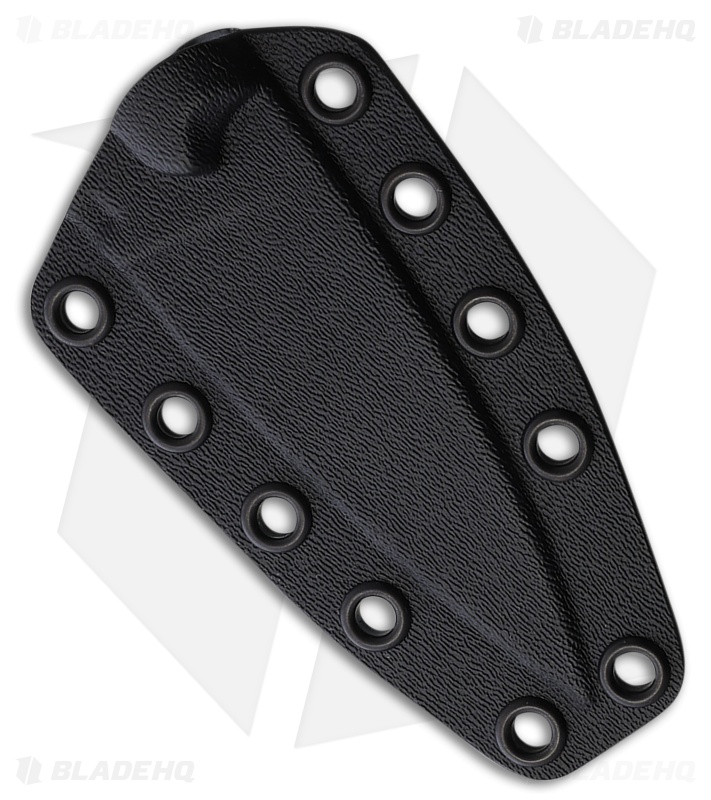 Bastinelli Creations SIN Fixed Blade Knife Black G-10 (3.5" Black SW Serrated)