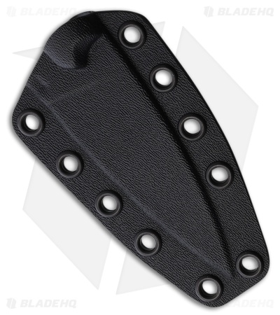 Bastinelli Creations SIN Fixed Blade Knife Black G-10 (3.5" Black SW Serrated)