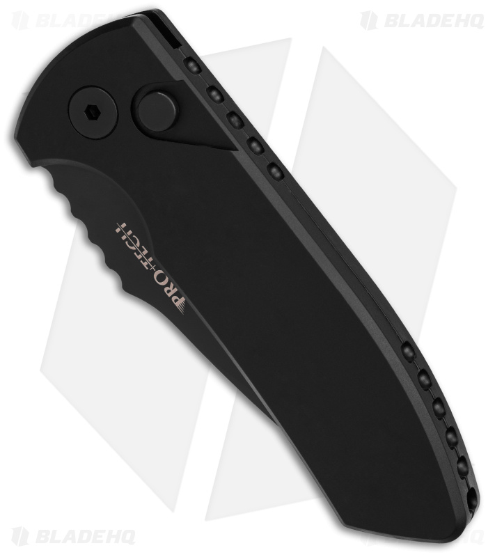 Pro-Tech Exclusive Les George SBR Automatic Knife Solid Black (2.6" Black)