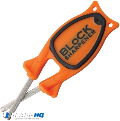 The Block Knife Sharpener Orange/Black