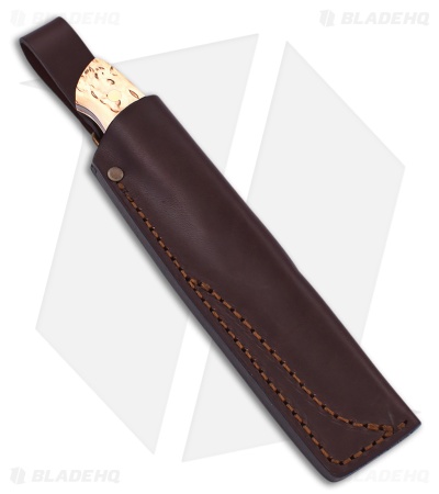 Brisa Knives Trapper 95 Fixed Blade Knife Curly Birch Wood (3.75" Satin)