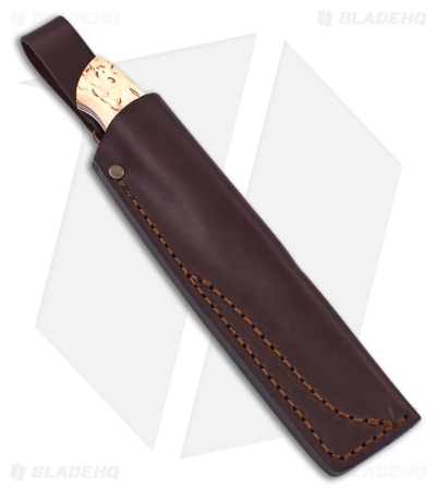 Brisa Knives Trapper 115 Fixed Blade Knife Curly Birch Wood (4.5" Satin)