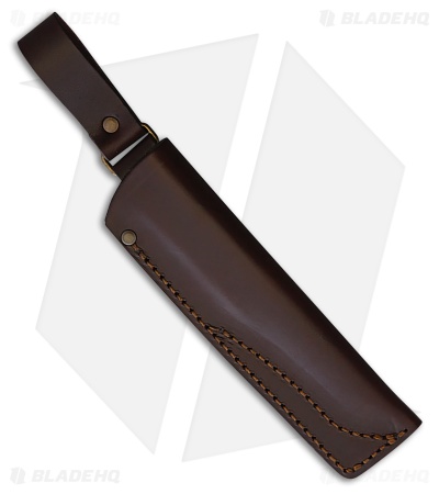 Brisa Knives Trapper 115 Fixed Blade Knife green Micarta (4.5" Satin)