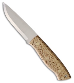 三日月堂❋ Brisa Nessmuk 125 Fixed Blade Knife Curly Birch