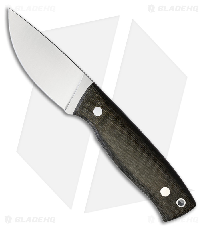 Brisa Knives Skinner 90 Fixed Blade Knife Green Micarta (3.5" Satin)
