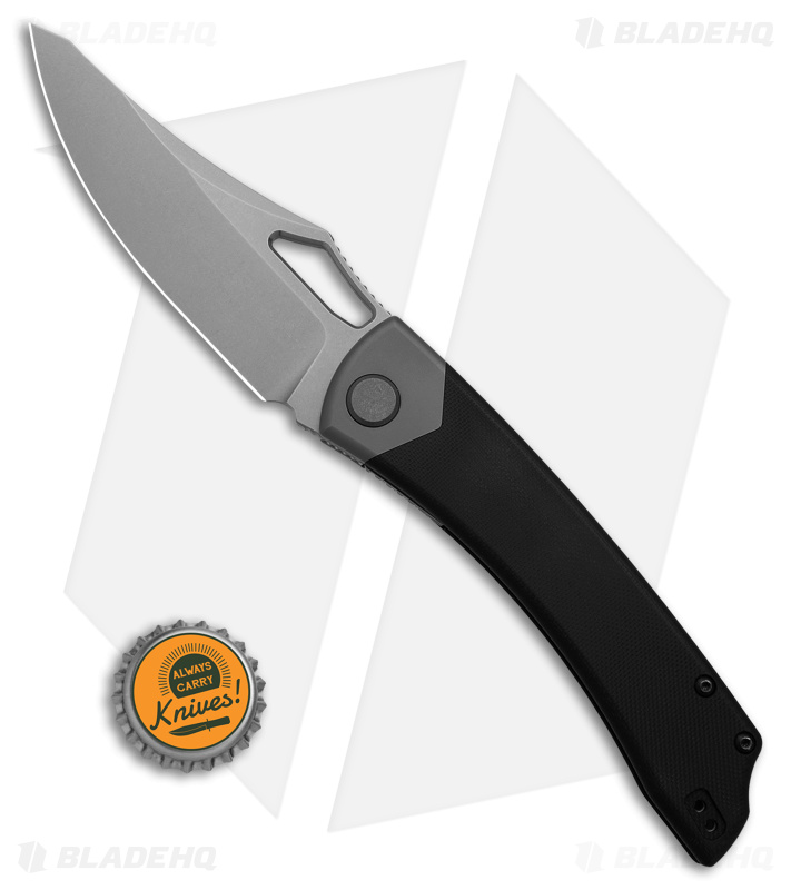 BRS E-Volve Khopesh Liner Lock Knife Black G-10 (4.1" Stonewash) 