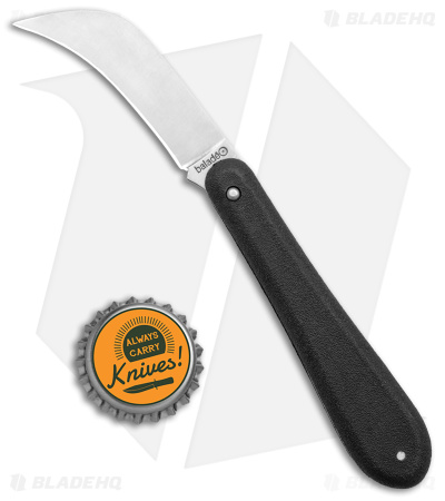 Baladeo Billhook Hawkbill Folding Knife Black (2.5" Satin)