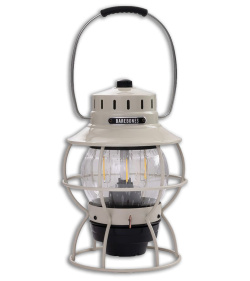 Barebones Living Railroad Lantern Vintage White (200 Lumens)