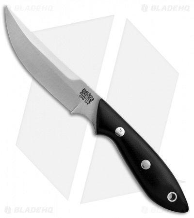 Bark River Adventurer Persian Fixed Blade Black Canvas Micarta (3.3" Satin)