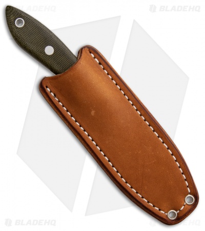 Bark River Adventurer Persian Fixed Blade Green Canvas Micarta (3.3" Satin)