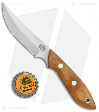 Bark River Adventurer Persian Fixed Blade Knife Canvas Micarta (3.3" Satin)