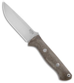 Bark River Knives Bravo 1 Fixed Blade Green Canvas Matte (4.25" Satin A-2)