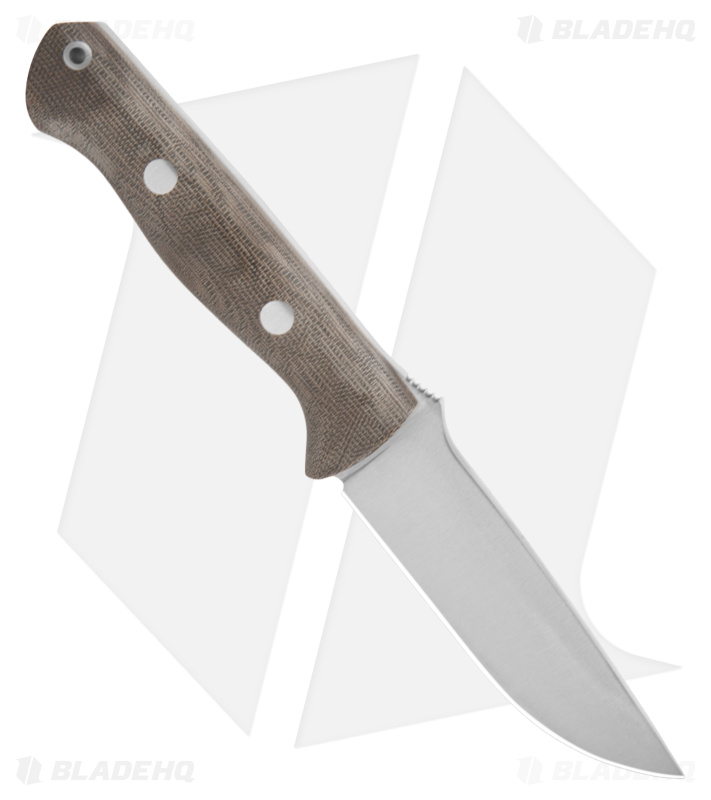 Bark River Knives Bravo 1 Fixed Blade Green Canvas Matte (4.25" Satin A-2)