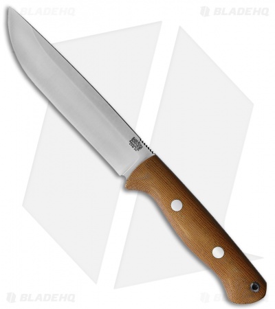  Bark River Knives Bravo 1.5 Field Fixed Blade Knife Natural Micarta (5.8" SS)