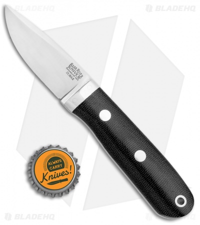 Bark River City Knife Black Micarta Fixed Blade Knife (2.5" Satin Elmax)