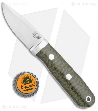 Bark River City Knife OD Green Micarta Fixed Blade Knife (2.5" Satin Elmax)