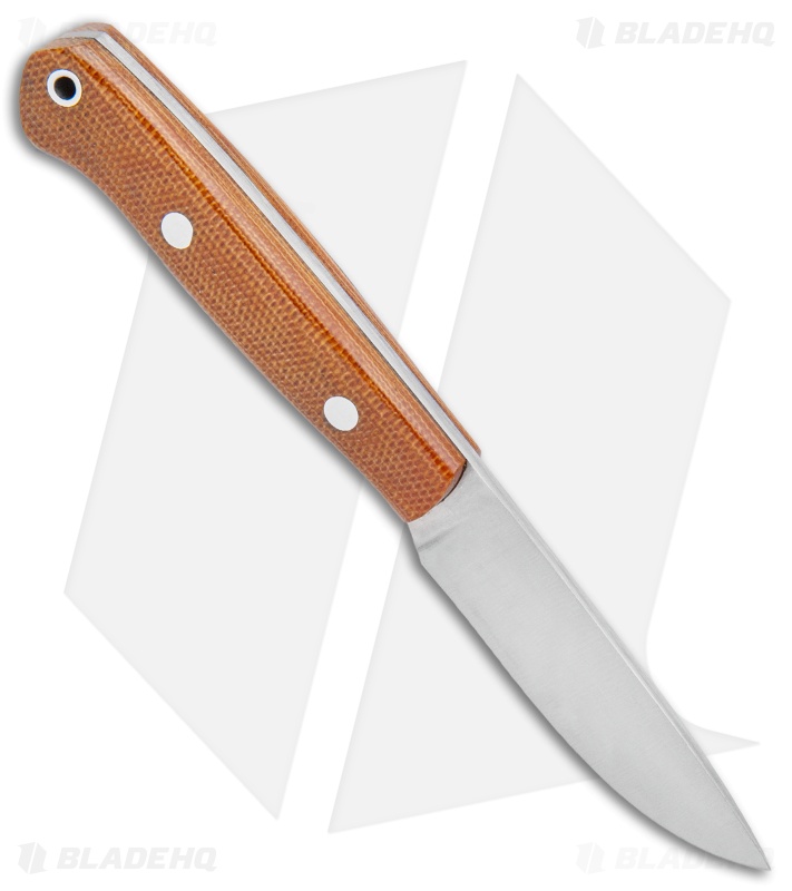 Bark River Little Creek Fixed Blade Knife Natural Micarta (2.5" Satin Elmax)