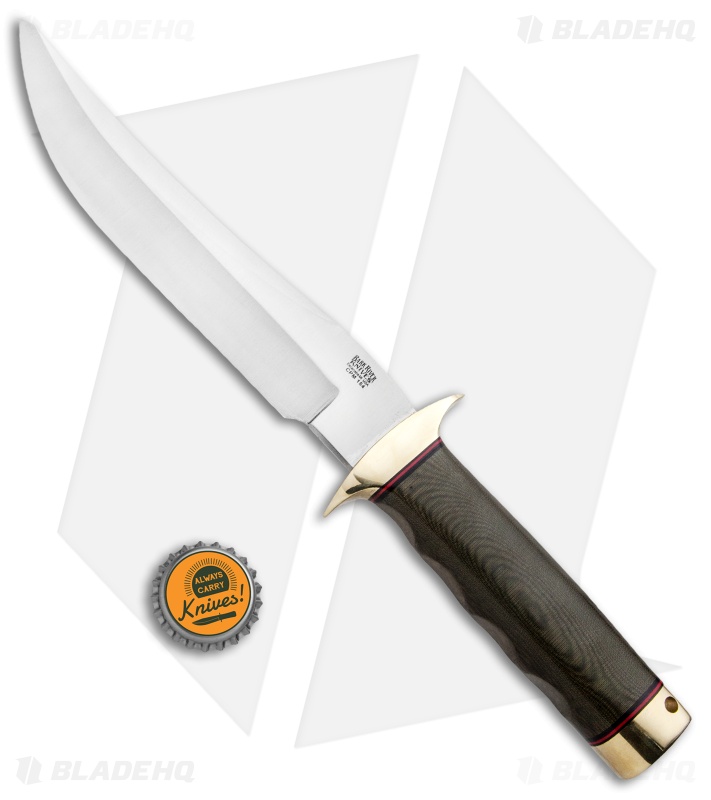 Bark River MACV-SOG Recondo Fixed Blade knife Green Linen Micarta (7.1" Satin)