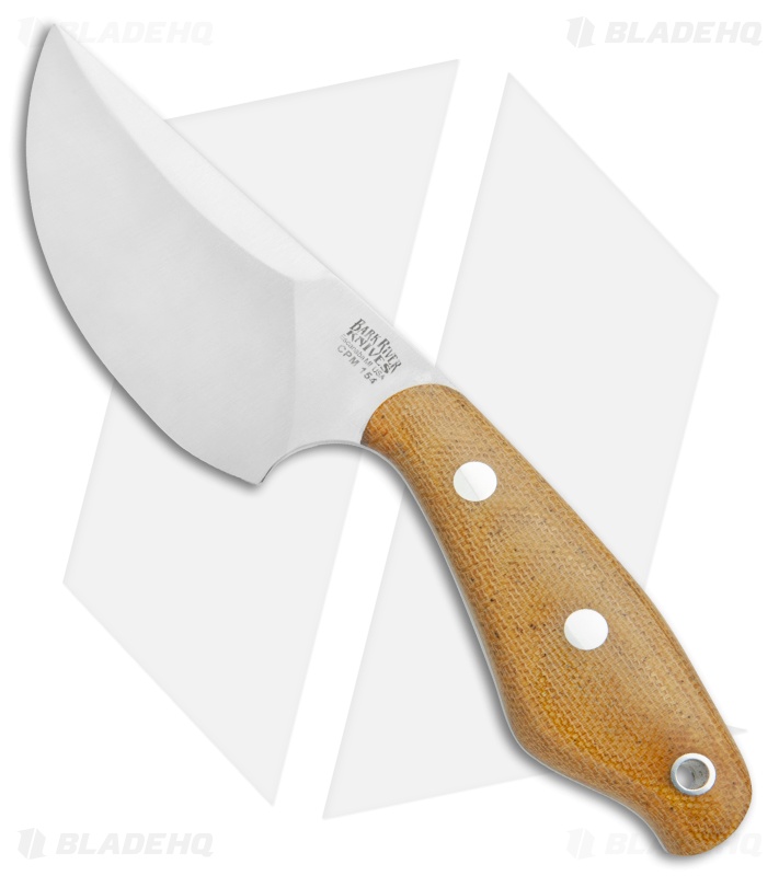 Bark River Skeleton Occipital Fixed Blade Knife Natural Micarta (3.25" Satin)