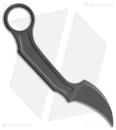Bastinelli Creations Anomaly Fixed Blade Knife (2.5" Stonewash N690) *DISC*