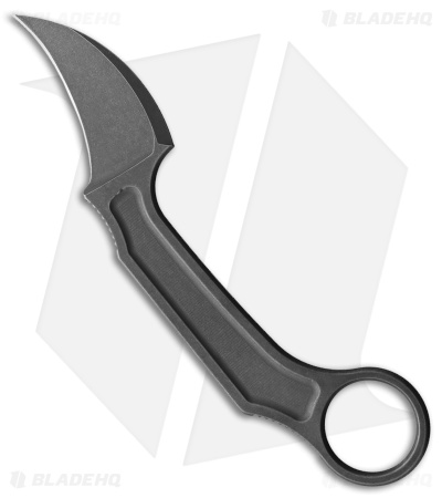 Bastinelli Creations Anomaly Fixed Blade Knife (2.5" Stonewash N690) *DISC*