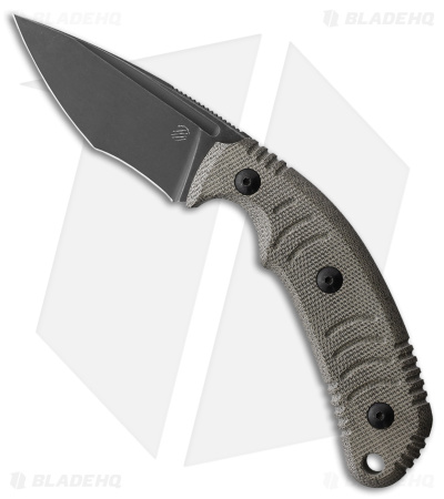 Bastinelli Creations Askari Fixed Blade Knife OD Green Micarta (3" Black SW)