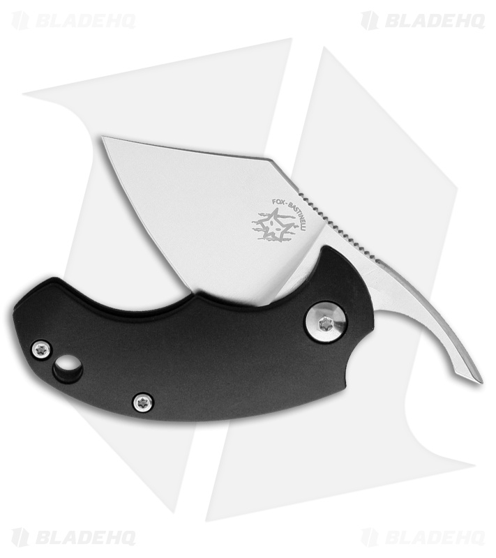 Bastinelli Creations BB Drago Friction Folder Knife Black FRN (4.1" Satin)