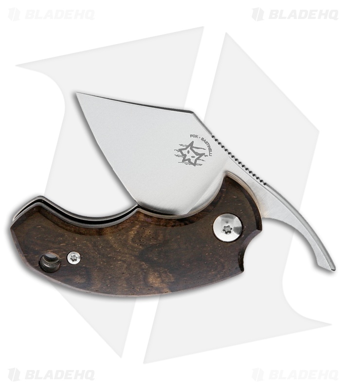 Bastinelli Creations BB Drago Friction Folder Knife Ziricote Wood (4.1" Satin)