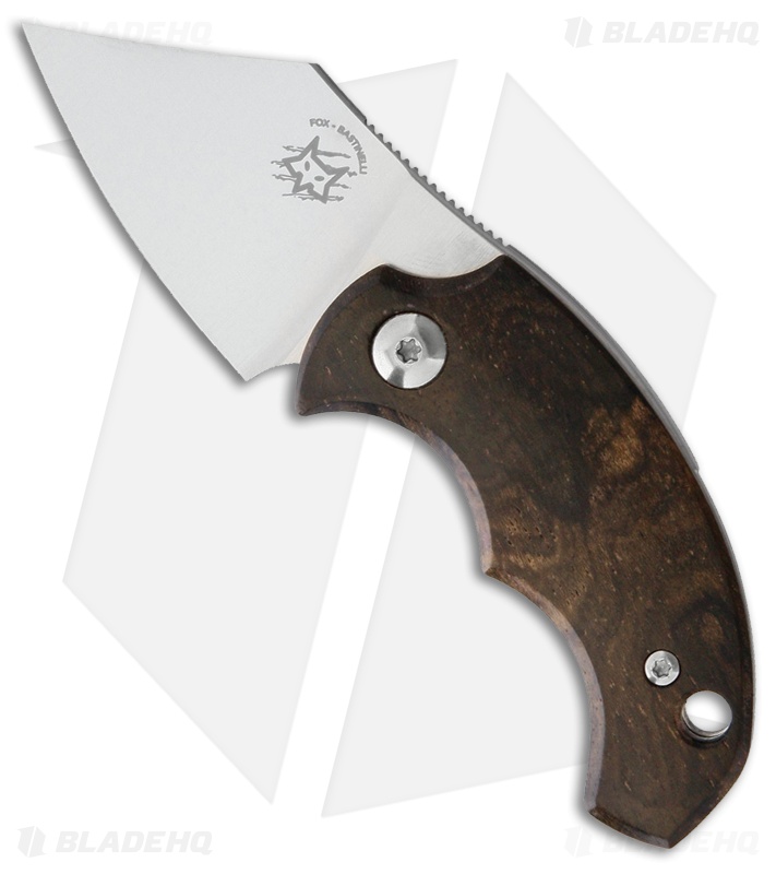 Bastinelli Creations BB Drago Friction Folder Knife Ziricote Wood (4.1" Satin)